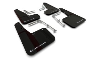 Toyota GR Yaris Mud Flap - Front + Rear - Rally Armor - UR Black with White Logo - Black - `20-`25